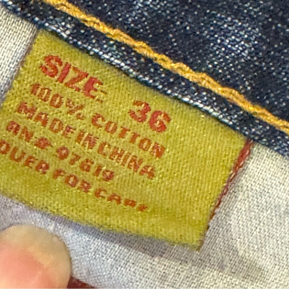 Fasui Jeans  Distressed Colorway Oversized  Jorts Pocket Design 36 Y2K - Picture 4 of 6